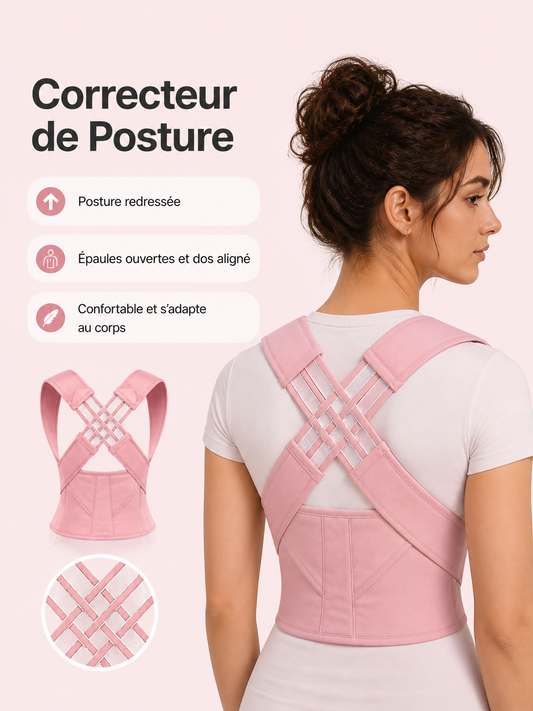 Correcteur de posture porté – soutien dorsal et lombaire