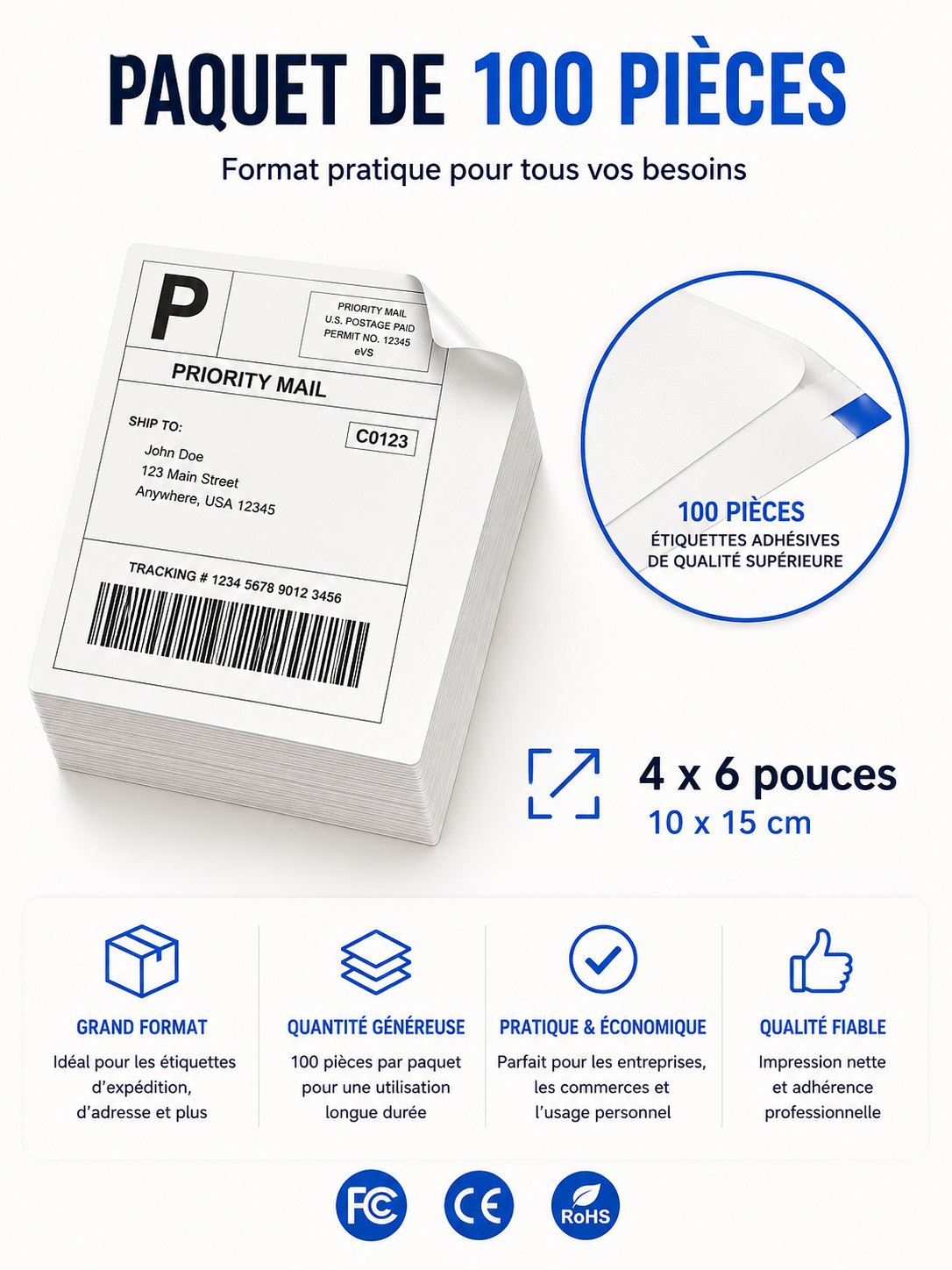 Contenu de la boîte – étiqueteuse thermique Marklife P50