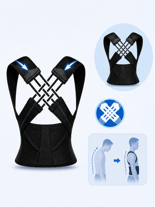 Correcteur de posture réglable – vue de face