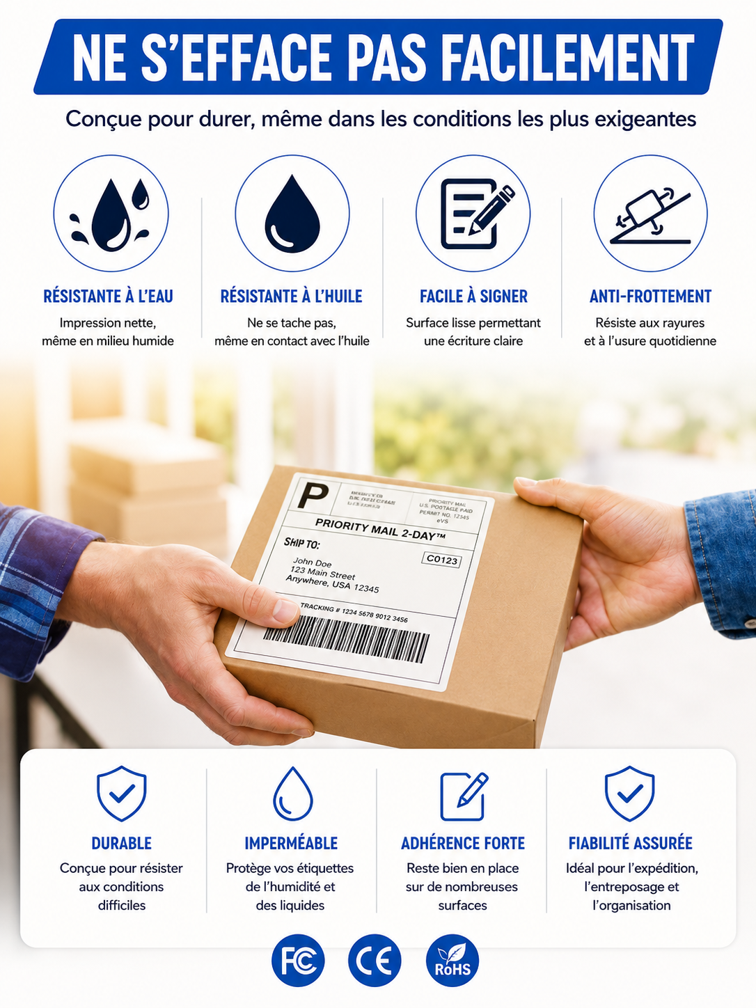 	Étiquettes imprimées – codes-barres et QR codes