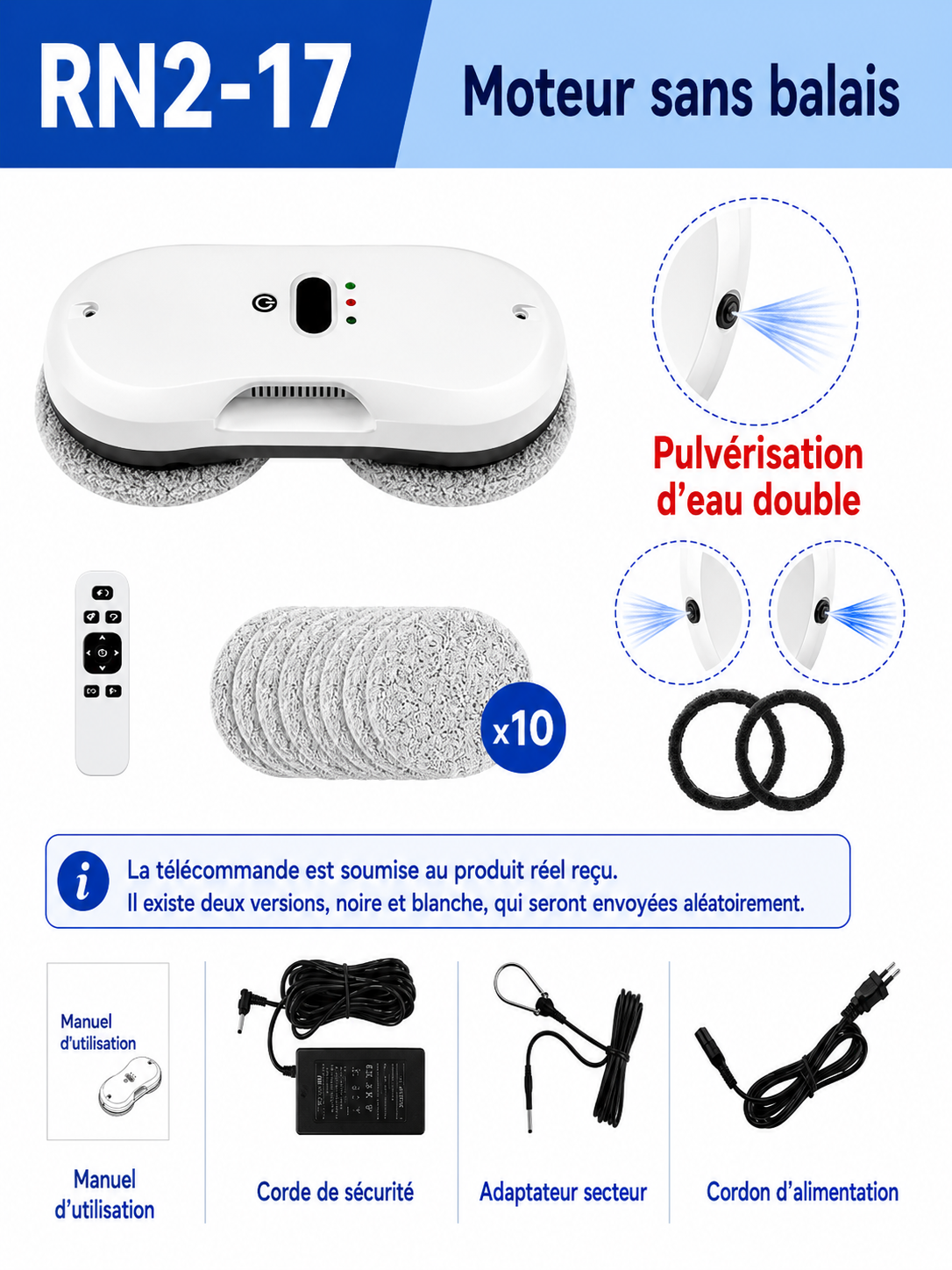 Robot DIVEDEER – vitres, miroirs et carrelage compatibles