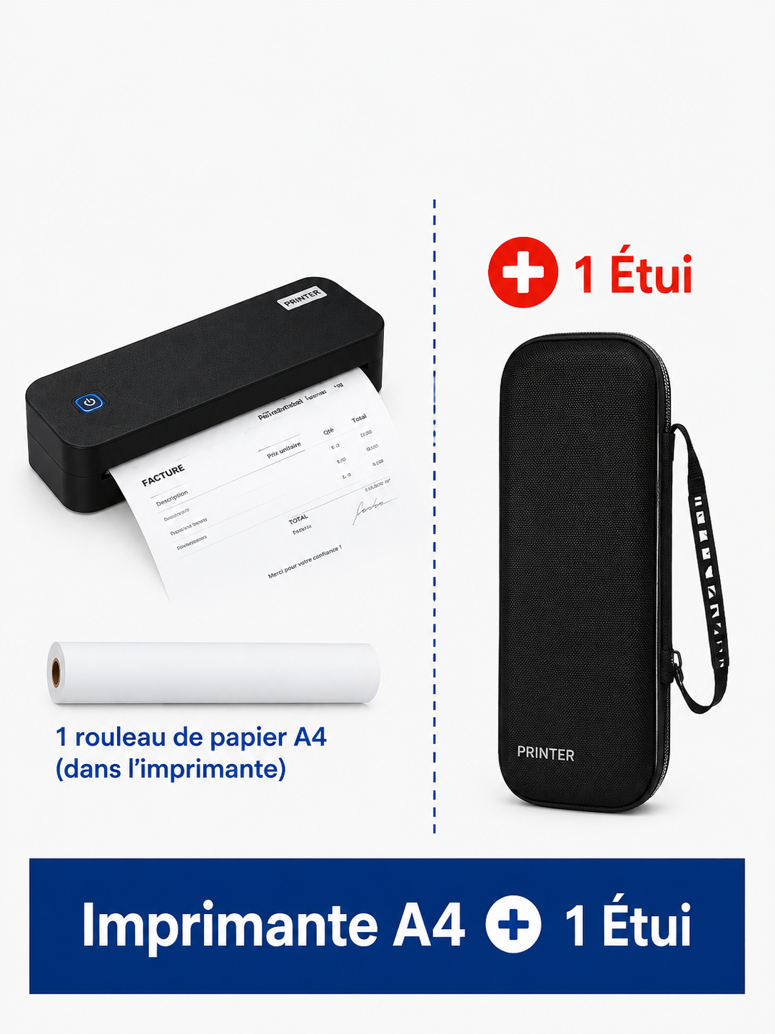 	Imprimante A4 sans encre Techlynx – vue latérale