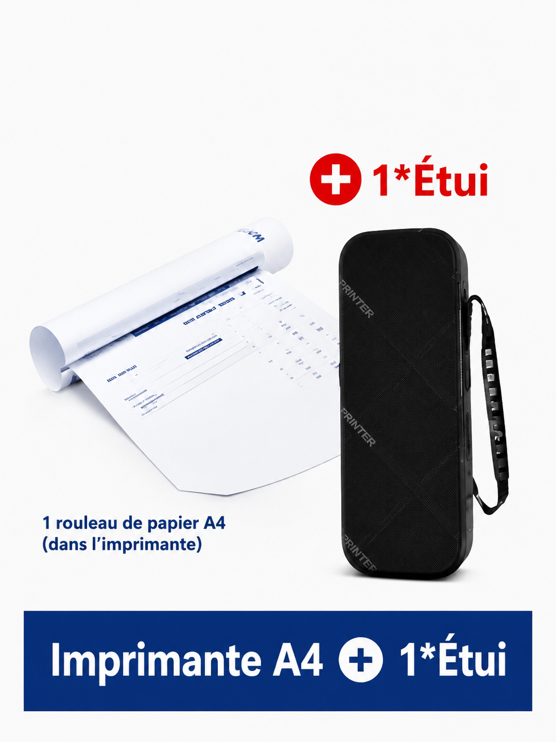 Détail du bac papier de l’imprimante thermique A4