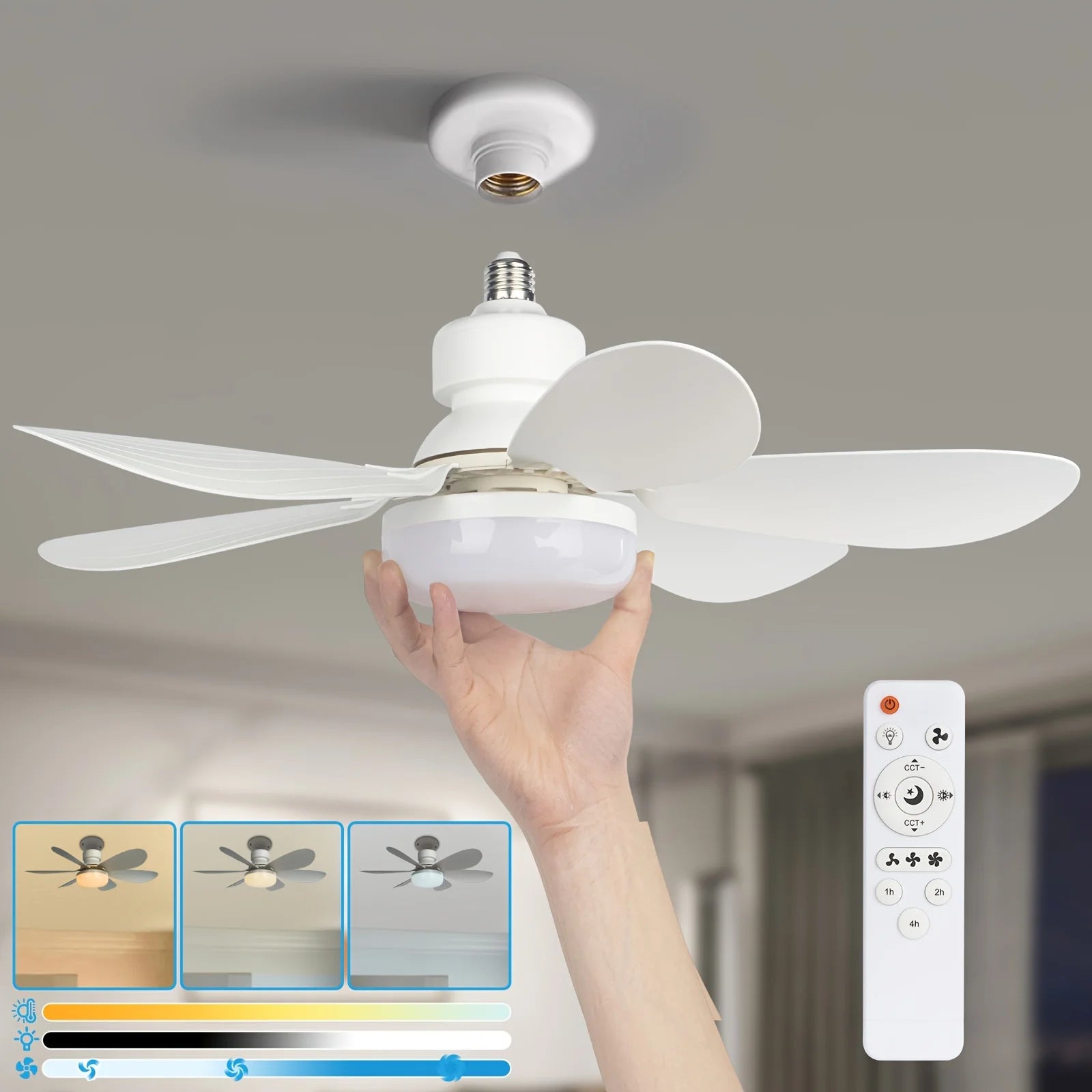 	Ventilateur de plafond LED 40W – vue de face