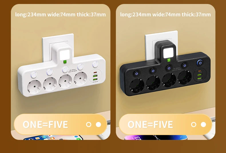 	Contenu de la boîte – multiprise EU avec ports USB & USB-C