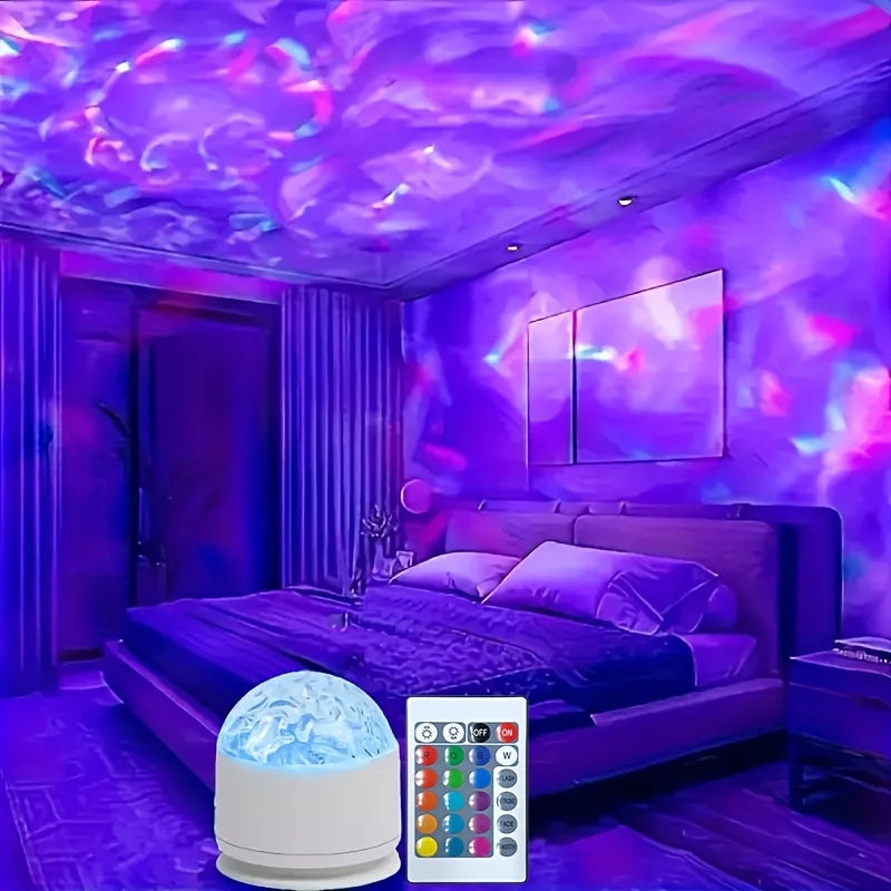 	Projecteur LED avec effet ondulations d’eau
