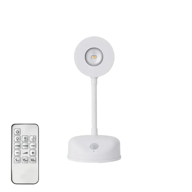 Spot LED avec Capteur de Mouvement – Veilleuse Rechargeable USB, 3 Températures de Couleur, Intérieur