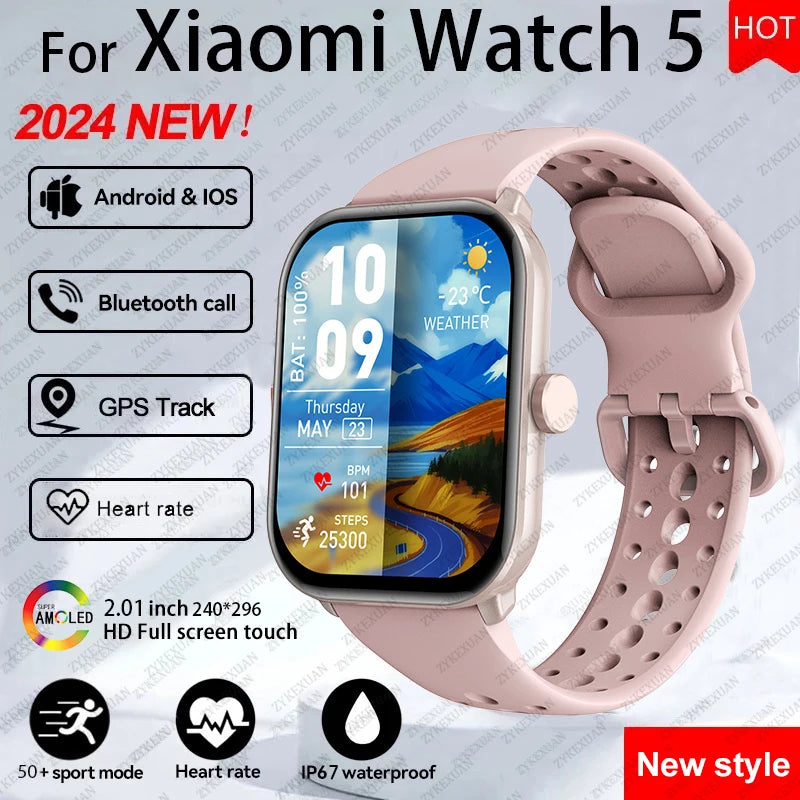 Bracelet Connecté Xiaomi Watch 5 — AMOLED, Appels Bluetooth & Suivi Santé