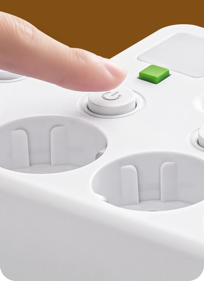 Multiprise EU avec Ports USB & USB-C – 3 Prises + Chargeur Intégré
