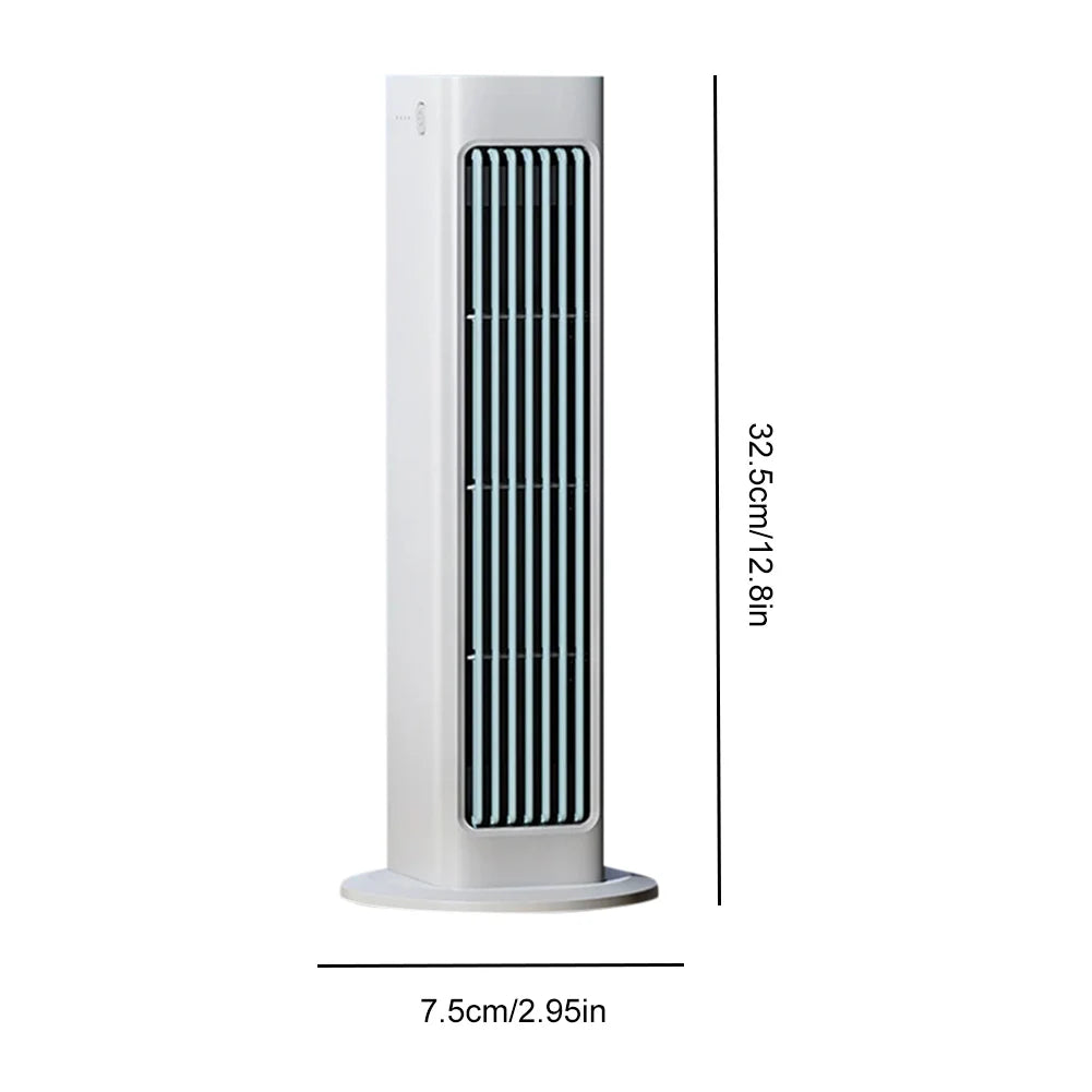 	Détail du design épuré du ventilateur sans lames