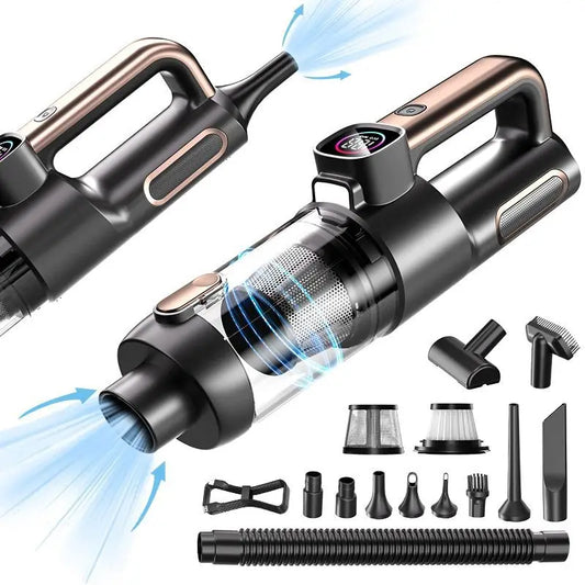 Aspirateur Portable Sans Fil 17000Pa – Haute Puissance, Voiture & Maison