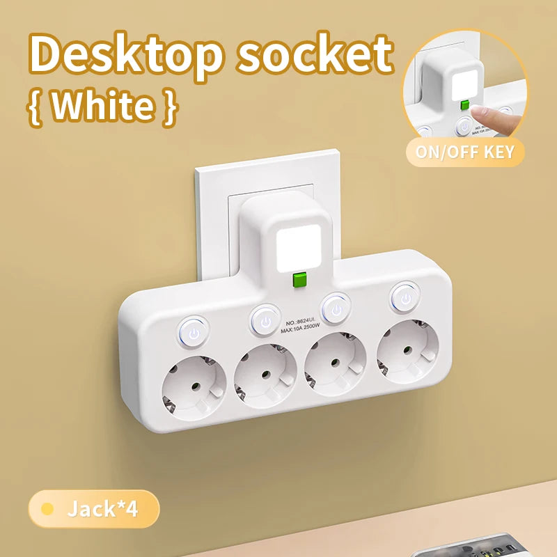 Multiprise EU avec Ports USB & USB-C – 3 Prises + Chargeur Intégré