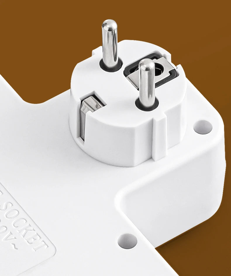 Multiprise EU avec Ports USB & USB-C – 3 Prises + Chargeur Intégré