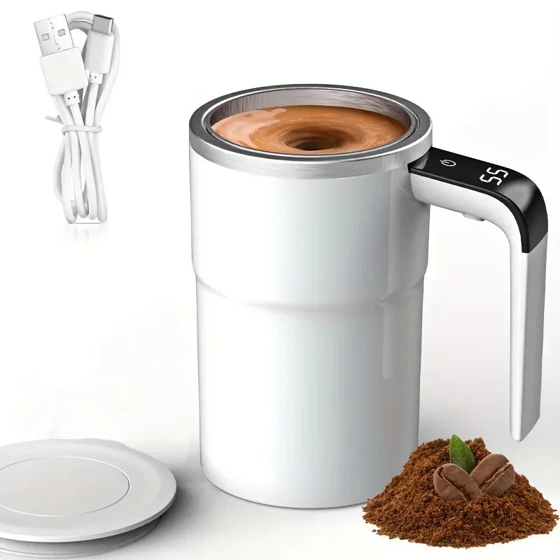Détail du bouton de démarrage du mug auto-mélangeur