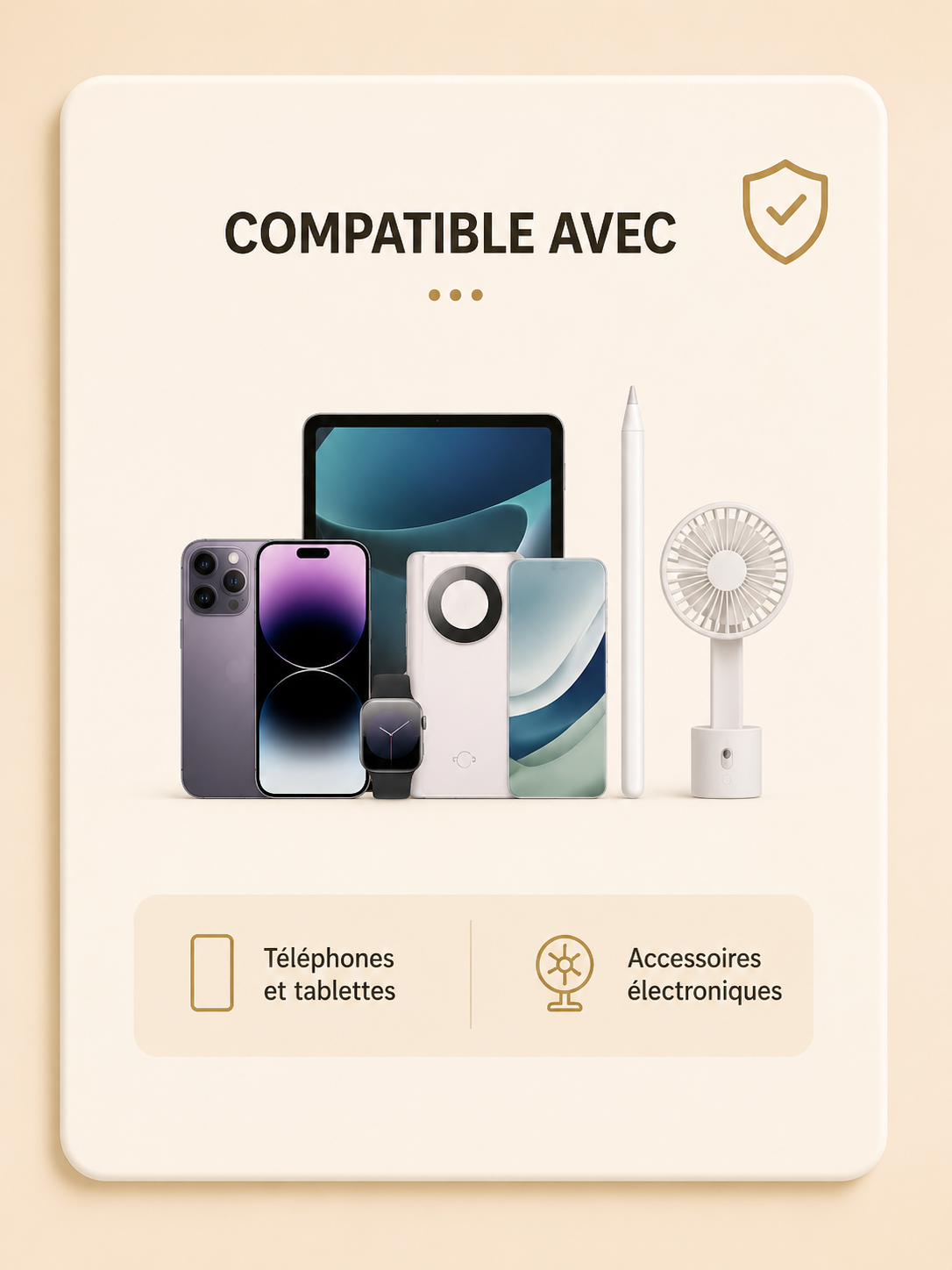 Multiprise EU avec Ports USB & USB-C – 3 Prises + Chargeur Intégré