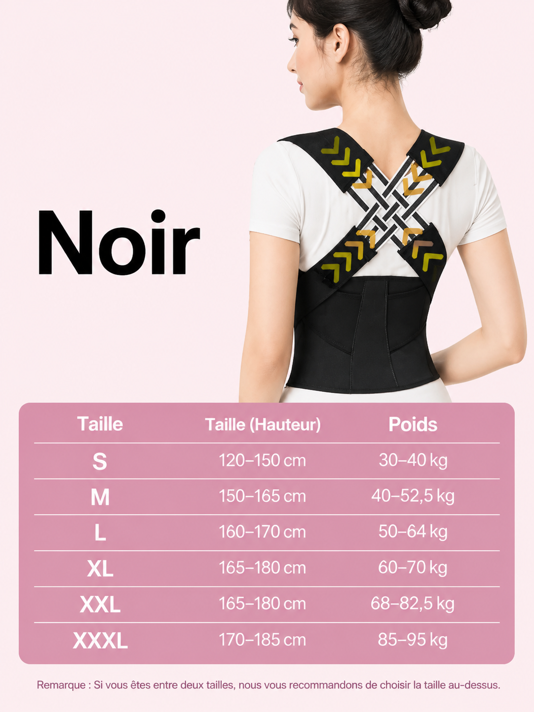 Correcteur de Posture & Ceinture Lombaire – Soutien Dorsal Réglable