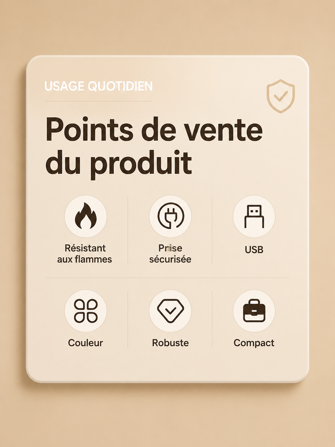 Multiprise EU avec Ports USB & USB-C – 3 Prises + Chargeur Intégré
