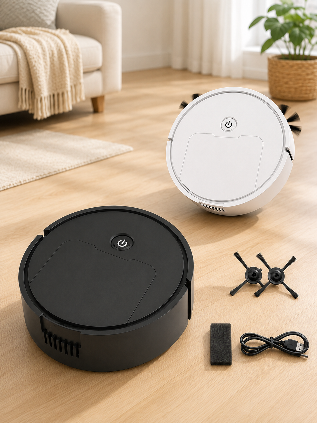 	Robot aspirateur 3-en-1 Techlynx – vue de face
