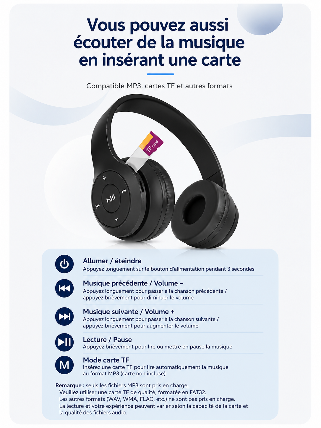 Écouteurs Sans Fil Bluetooth 5.0 VIKEFON – Son Immersif & Confort Ultime